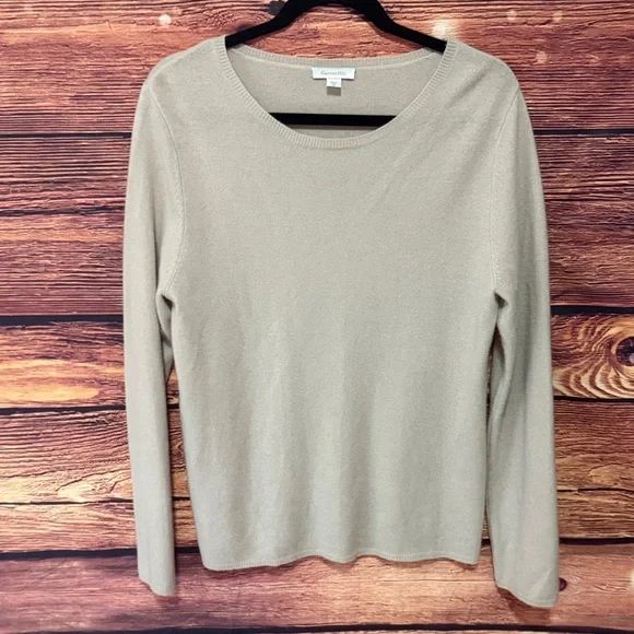 Garnet Hill Women's Cream Long Sleeve Top - Picture 1 of 4